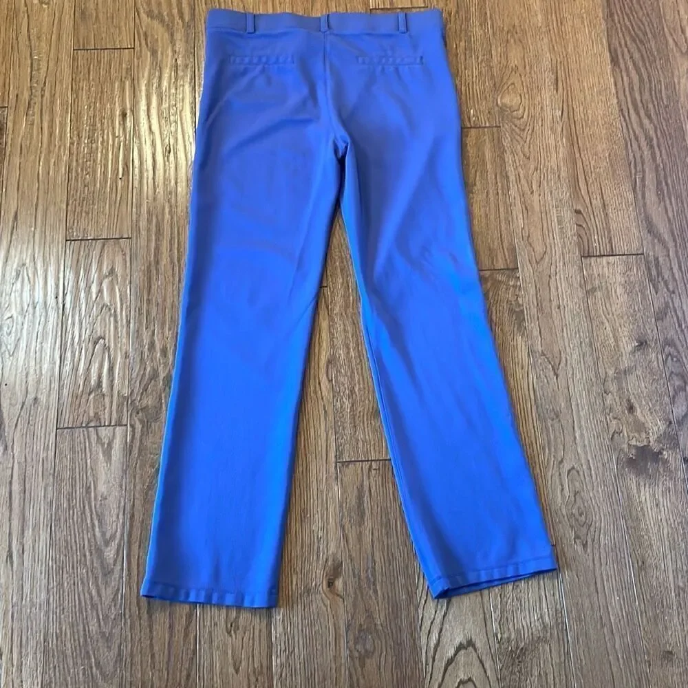 Betabrand stretch 2 pocket  dress yoga pants in blue Iris size large